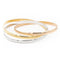 Bracelet Bracelet trois ors en or blanc, or jaune et or rose 18 carats 58 Facettes 2201733CN