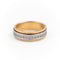 Bague 54 Alliance - Bague en or blanc et or rose 18 carats avec diamants 58 Facettes 2201988CN
