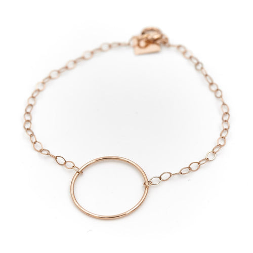 Bracelet Ginette NY Bracelet Little Circle Or rose 58 Facettes 2203309CN