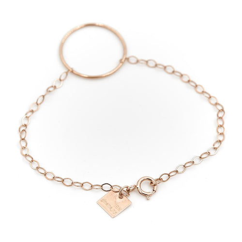 Bracelet Ginette NY Bracelet Little Circle Or rose 58 Facettes 2203309CN