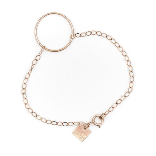 Bracelet Ginette NY Bracelet Little Circle Or rose 58 Facettes 2203309CN