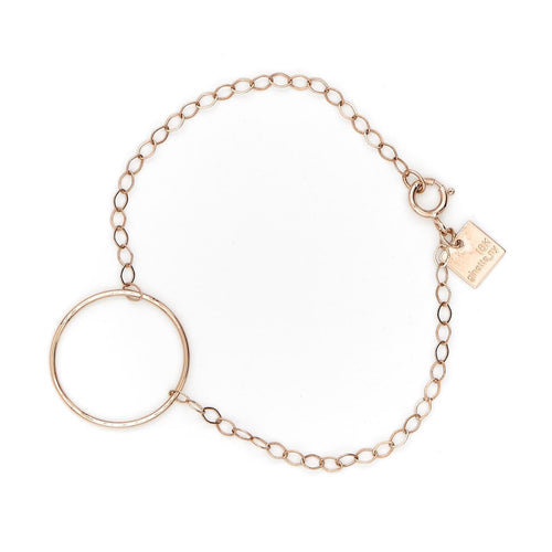 Bracelet Ginette NY Bracelet Little Circle Or rose 58 Facettes 2203309CN