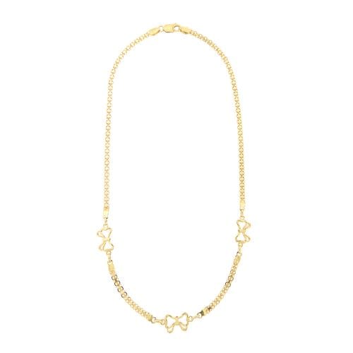 Collier Collier à nœuds en or jaune 18 kt, 42 cm 58 Facettes 22063