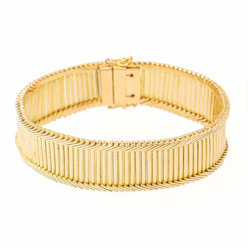 Bracelet Bracelet Maille baguette Or jaune 58 Facettes 2208745CN