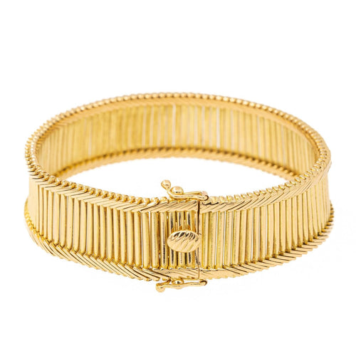 Bracelet Bracelet Maille baguette Or jaune 58 Facettes 2208745CN