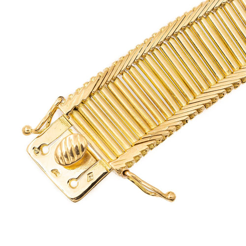 Bracelet Bracelet maille baguette en or jaune 18 carats 58 Facettes 2208745CN