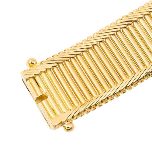 Bracelet Bracelet Maille baguette Or jaune 58 Facettes 2208745CN