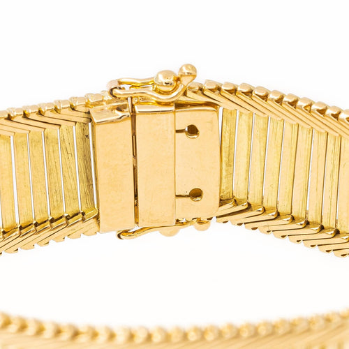 Bracelet Bracelet Maille baguette Or jaune 58 Facettes 2208745CN