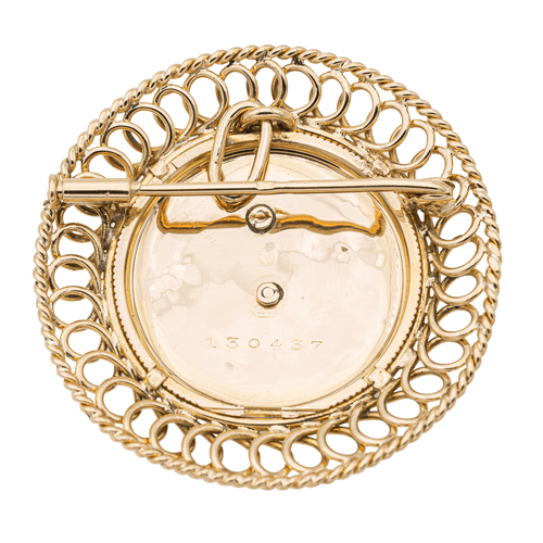 Pendentif Pendentif broche Napoléon III en or rose et platine, diamants 58 Facettes 2208889CN