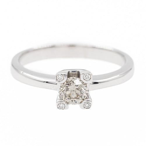 Bague 58 Bague Solitaire Or blanc Diamant 58 Facettes 2208894CN
