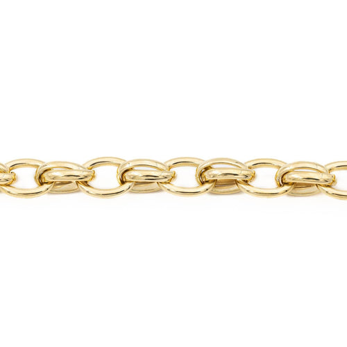 Bracelet Bracelet maille forçat double alternée en or jaune et blanc 18 carats 58 Facettes 2210113CN