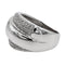 Bague 56 Bague bandeau en or blanc 18 carats sertie de diamants 58 Facettes 2217819CN