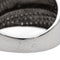Bague 56 Bague bandeau en or blanc 18 carats sertie de diamants 58 Facettes 2217819CN