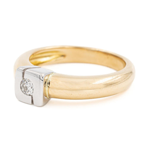 Bague 53 Bague Or jaune, Or blanc Diamant 58 Facettes 2218648CN