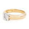 Bague 53 Bague en or jaune et or blanc 18 carats sertie d’un diamant 58 Facettes 2218648CN