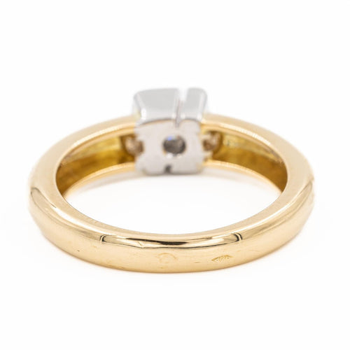 Bague 53 Bague Or jaune, Or blanc Diamant 58 Facettes 2218648CN