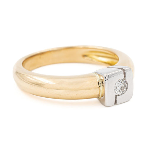 Bague 53 Bague Or jaune, Or blanc Diamant 58 Facettes 2218648CN