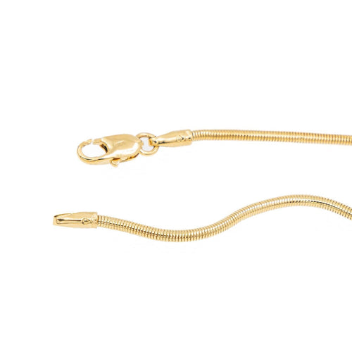 Collier Collier négligé maille serpent en or jaune 18 carats 58 Facettes 2220298CN