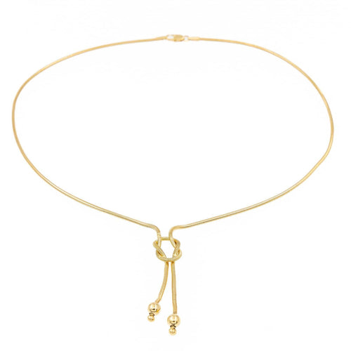 Collier Collier négligé maille serpent en or jaune 18 carats 58 Facettes 2220298CN