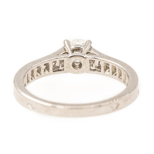 Bague 47 Cartier Bague Solitaire 1895 Platine Diamant 58 Facettes 2220708CN