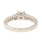 Bague 47 Cartier 1895 - Bague solitaire en platine et diamants 58 Facettes 2220708CN