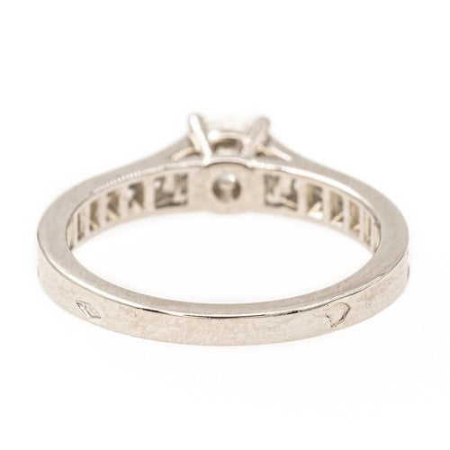 Bague 47 Cartier Bague Solitaire 1895 Platine Diamant 58 Facettes 2220708CN