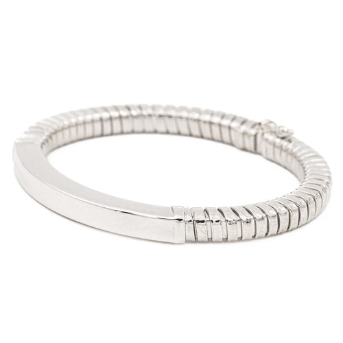 Bracelet Bracelet Maille tubogas Or blanc 58 Facettes 2231637CN