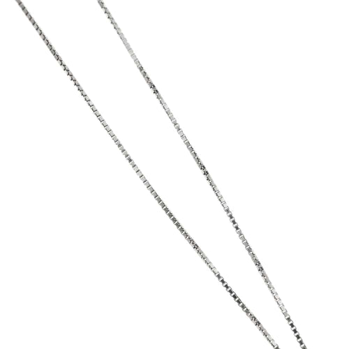 Collier Collier solitaire - Chaîne vénitienne en or blanc 18 ct et diamant 0,50 ct 58 Facettes 22378