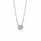 Collier Collier solitaire - Chaîne vénitienne en or blanc 18 ct et diamant 0,50 ct 58 Facettes 22378