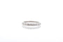Bague 56 Demi-alliance - Bague en or blanc 18k et diamants 0,65 ct 58 Facettes 25730 22384a