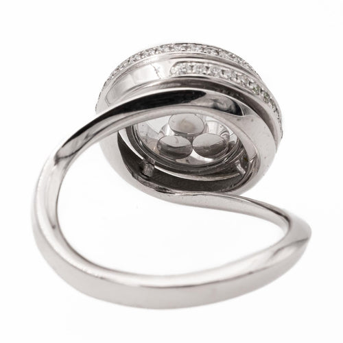Bague 48 Chopard Bague Happy Diamonds Or blanc Diamant 58 Facettes 2238633CN