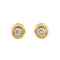Boucles d'oreilles Boucles d’oreilles point lumineux en or jaune 18 kt et diamants 0,30 ct 58 Facettes 22393