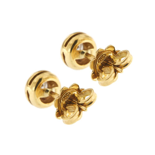 Boucles d'oreilles Boucles d’oreilles point lumineux en or jaune 18 kt et diamants 0,30 ct 58 Facettes 22393