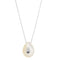 Collier Vieri - Collier avec pendentif en nacre et diamant en or blanc 18 carats 58 Facettes 22414