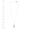 Collier Vieri - Collier avec pendentif en nacre et diamant en or blanc 18 carats 58 Facettes 22414