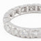 Bague 57 Alliance - Bague tour complet en or blanc 18 carats et diamants 58 Facettes 2242414CN