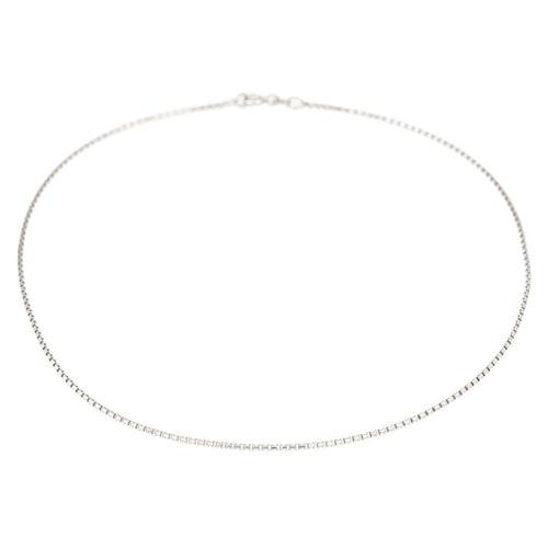 Collier Collier - Maille vénitienne en or blanc 18 carats 58 Facettes 2242416CN