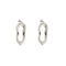 Boucles d'oreilles Boucles d’oreilles à bord ondulé en or blanc 18 ct 58 Facettes 22479