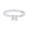 Bague 53 Diamani - Bague solitaire en or blanc 18 carats et diamants 58 Facettes 2259916CN
