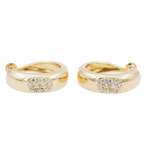 Boucles d'oreilles Boucles d’oreilles créoles en or jaune 18 carats et diamants 58 Facettes 2270386CN