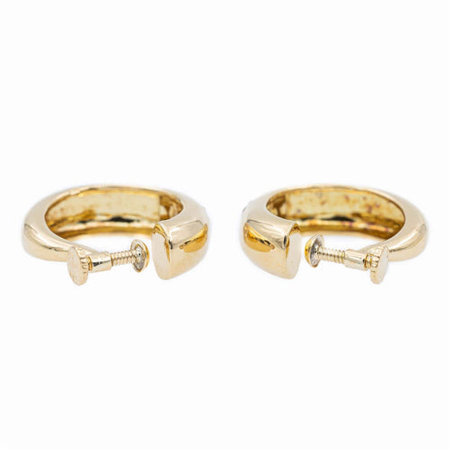 Boucles d'oreilles Boucles d’oreilles créoles en or jaune 18 carats et diamants 58 Facettes 2270386CN