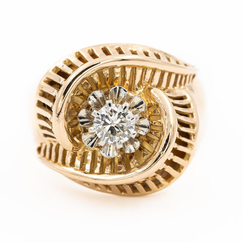 Bague 51 Bague Rétro Or jaune Diamant 58 Facettes 2270589CN