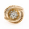 Bague 51 Bague rétro tourbillon en or jaune 18 carats et diamant 58 Facettes 2270589CN