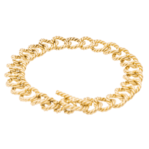 Bracelet Bracelet maille torsadée en or jaune 18 carats 58 Facettes 2270603CN