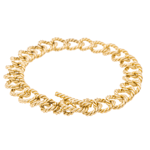 Bracelet Bracelet maille torsadée en or jaune 18 carats 58 Facettes 2270603CN