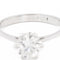 Bague 54 Bague Solitaire Platine, Or blanc Diamant 58 Facettes 2270623CN