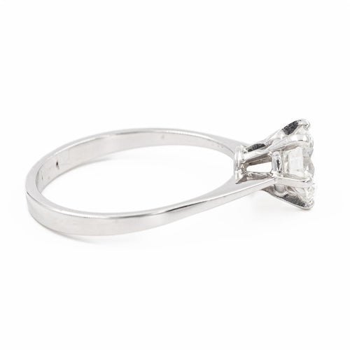 Bague 54 Bague Solitaire Platine, Or blanc Diamant 58 Facettes 2270623CN