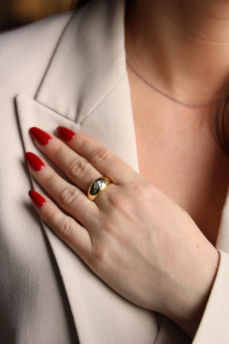 Bague 58 Bague jonc en or jaune 18 carats et diamant taille ancienne 58 Facettes 2270804CN