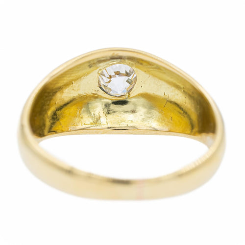Bague 58 Bague jonc en or jaune 18 carats et diamant taille ancienne 58 Facettes 2270804CN