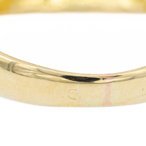 Bague 58 Bague jonc en or jaune 18 carats et diamant taille ancienne 58 Facettes 2270804CN
